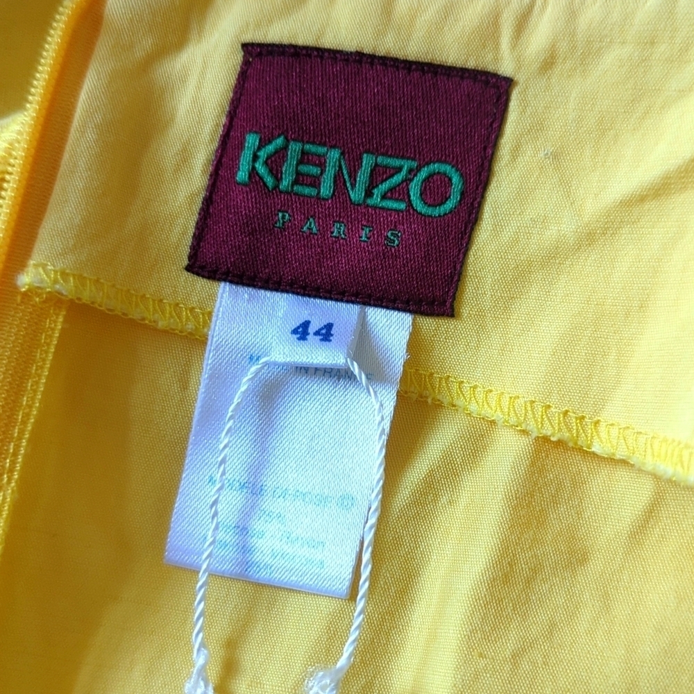Kenzo Limone Yellow Sleeveless Dress - Picture 8 of 13